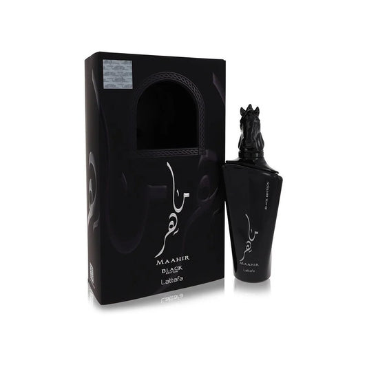 Lattafa Maahir Black Edition for Unisex Spray Eau De Parfum 3.4 Oz/ 100 Ml