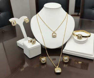 Hermes Style H Logo Jewelry Set