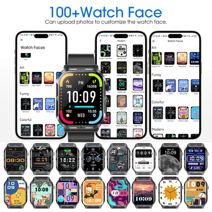 H5 IP68 Waterproof Smartwatch for Women Men , Smart Watch with Bluetooth Call