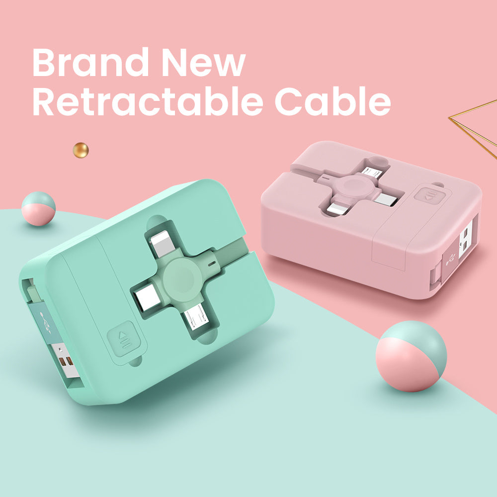 4 In 1 Retractable USB Cable
