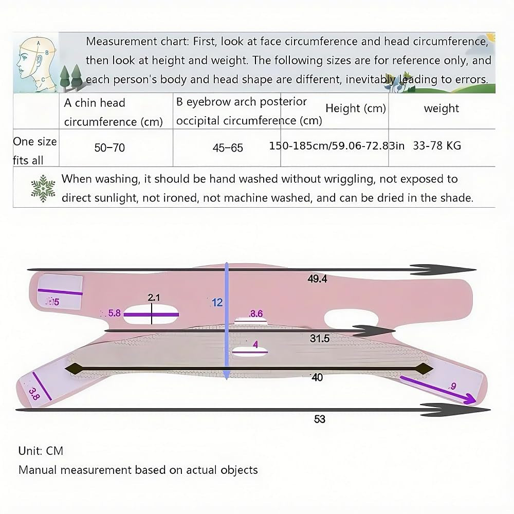 1Pc V Line Face Lifting Strap - Chin and Cheek Lifting Bandage for V Face Lift
