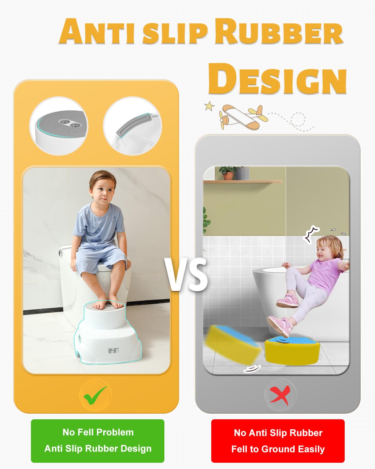 Padded 2-Step Step Stool