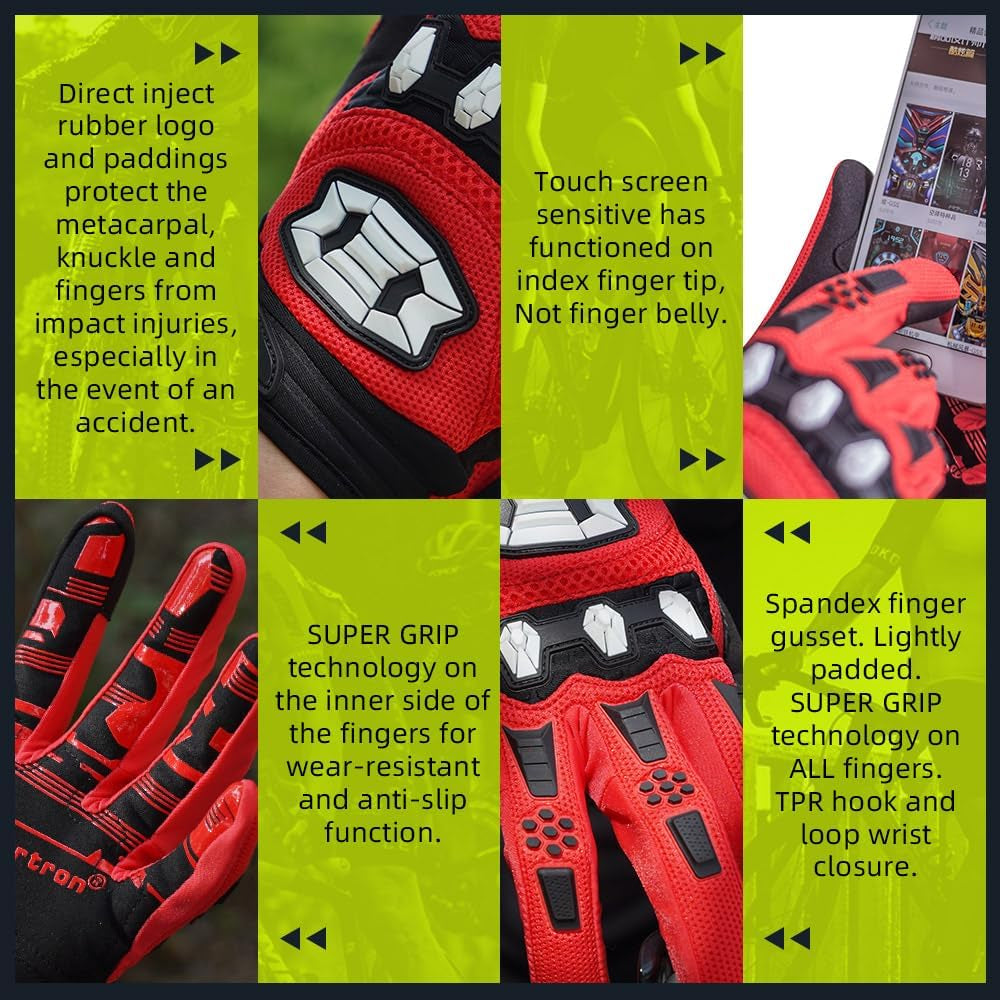 Unisex BMX MX ATV MTB Racing Mountain Bike Bicycle Cycling Off-Road/Dirt Bike Gloves 