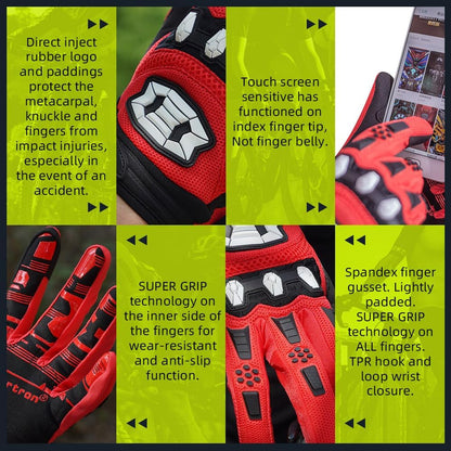 Unisex BMX MX ATV MTB Racing Mountain Bike Bicycle Cycling Off-Road/Dirt Bike Gloves 