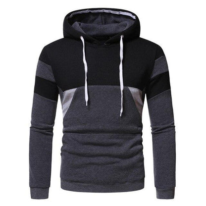 Men's Casual Color Matching Hoodie Loose Hoodie