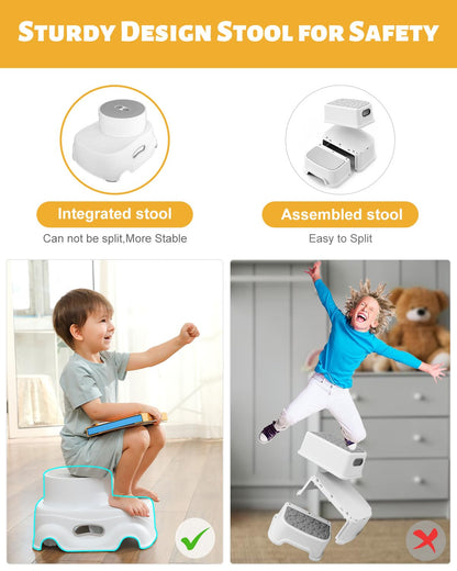 Padded 2-Step Step Stool
