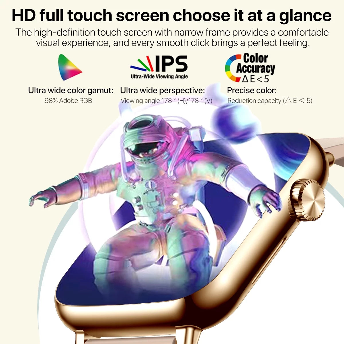 Fashionable Smart Watches for Men/Women (Answer/Make Calls)