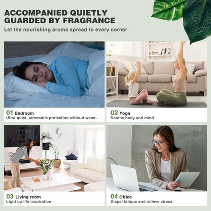 Volcanic Flame Humidifiers Air Aroma Diffuser Essential Oil Humidifier 360Ml