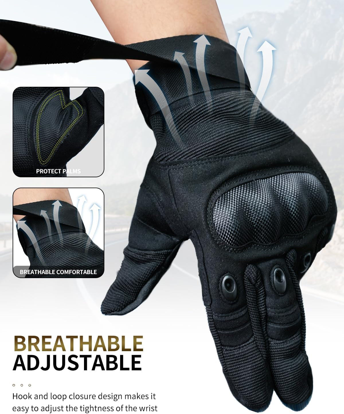 Motorcycle Gloves for Men and Women Touchscreen 