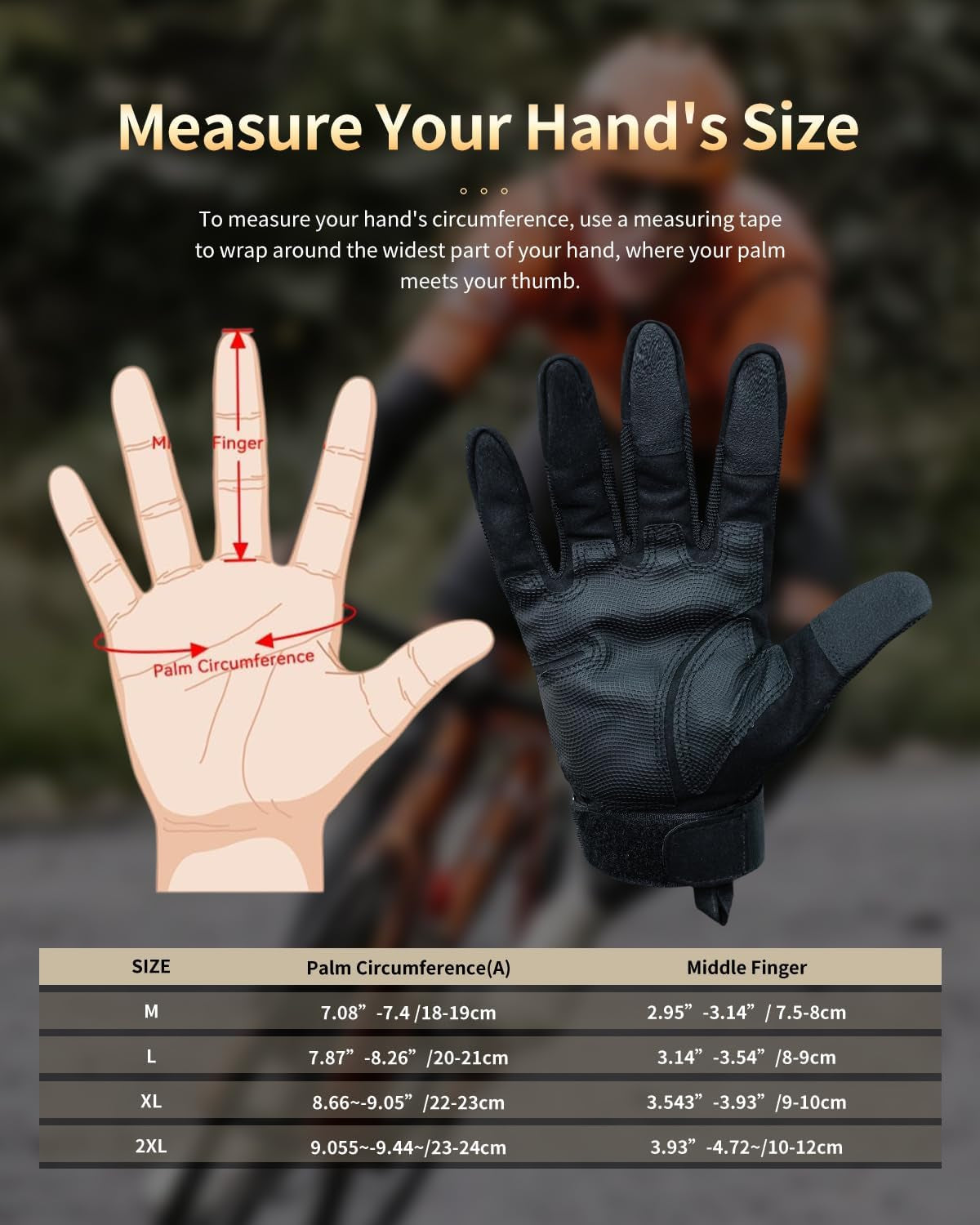 Motorcycle Gloves for Men and Women Touchscreen 