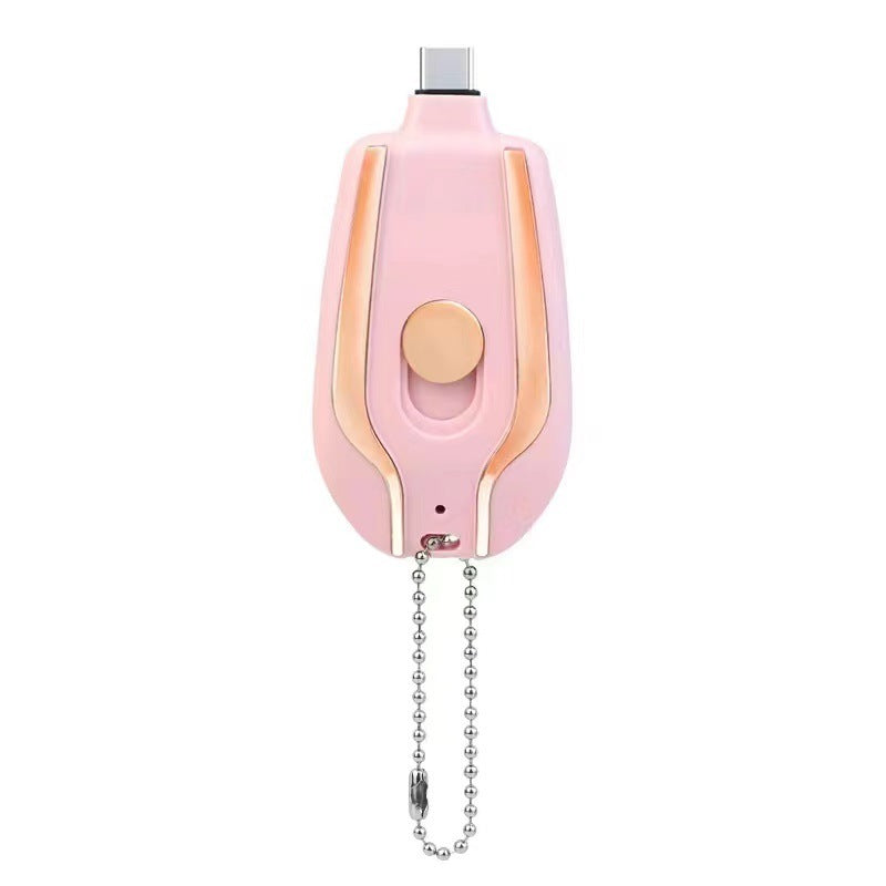 1500mAh Mini Power Keychain Charger With Type-C