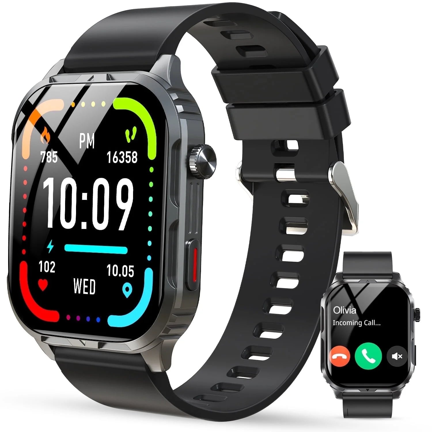 H5 IP68 Waterproof Smartwatch for Women Men , Smart Watch with Bluetooth Call