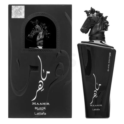 Lattafa Maahir Black Edition for Unisex Spray Eau De Parfum 3.4 Oz/ 100 Ml