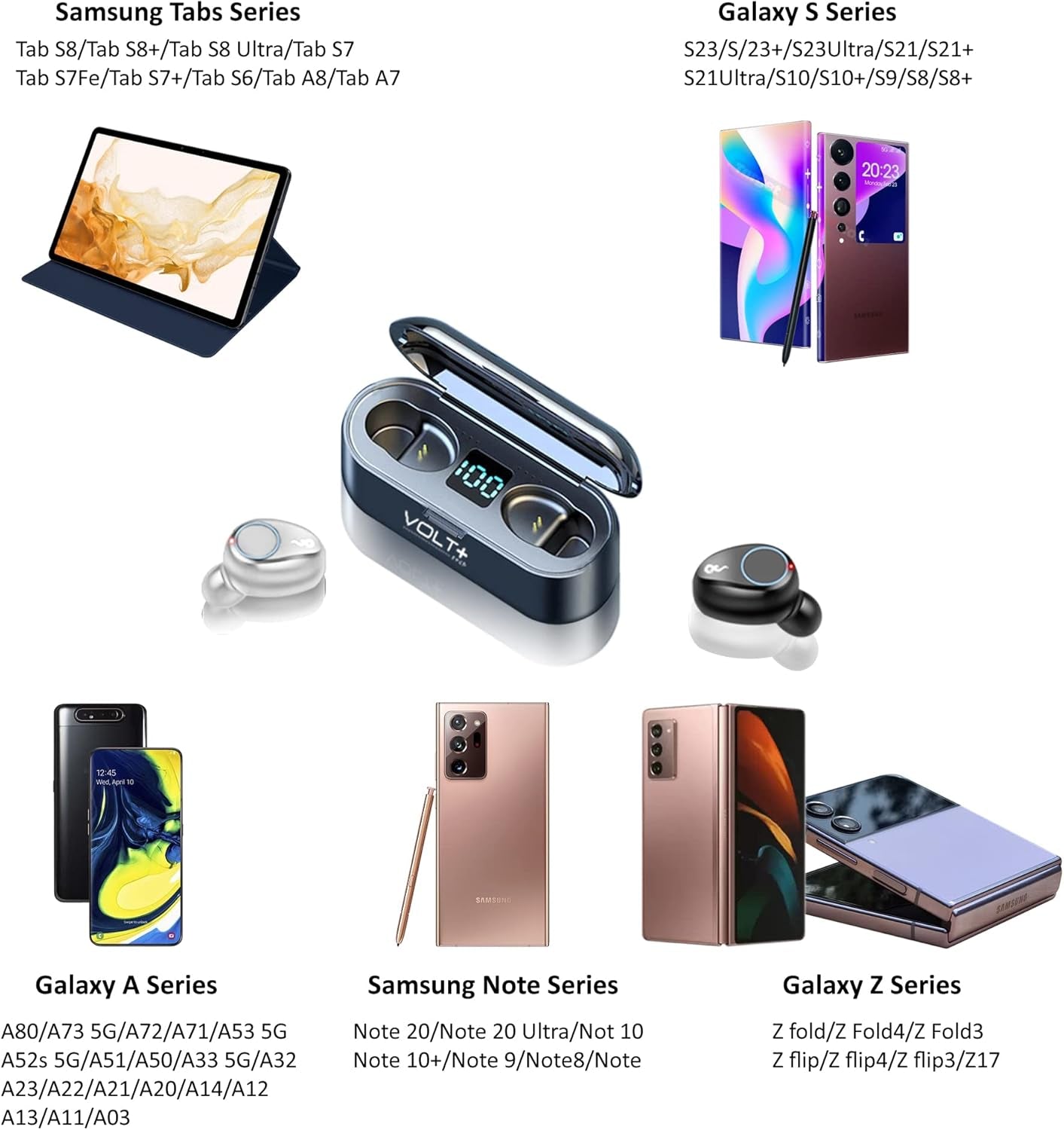 Wireless Bluetooth Earbuds 5.3