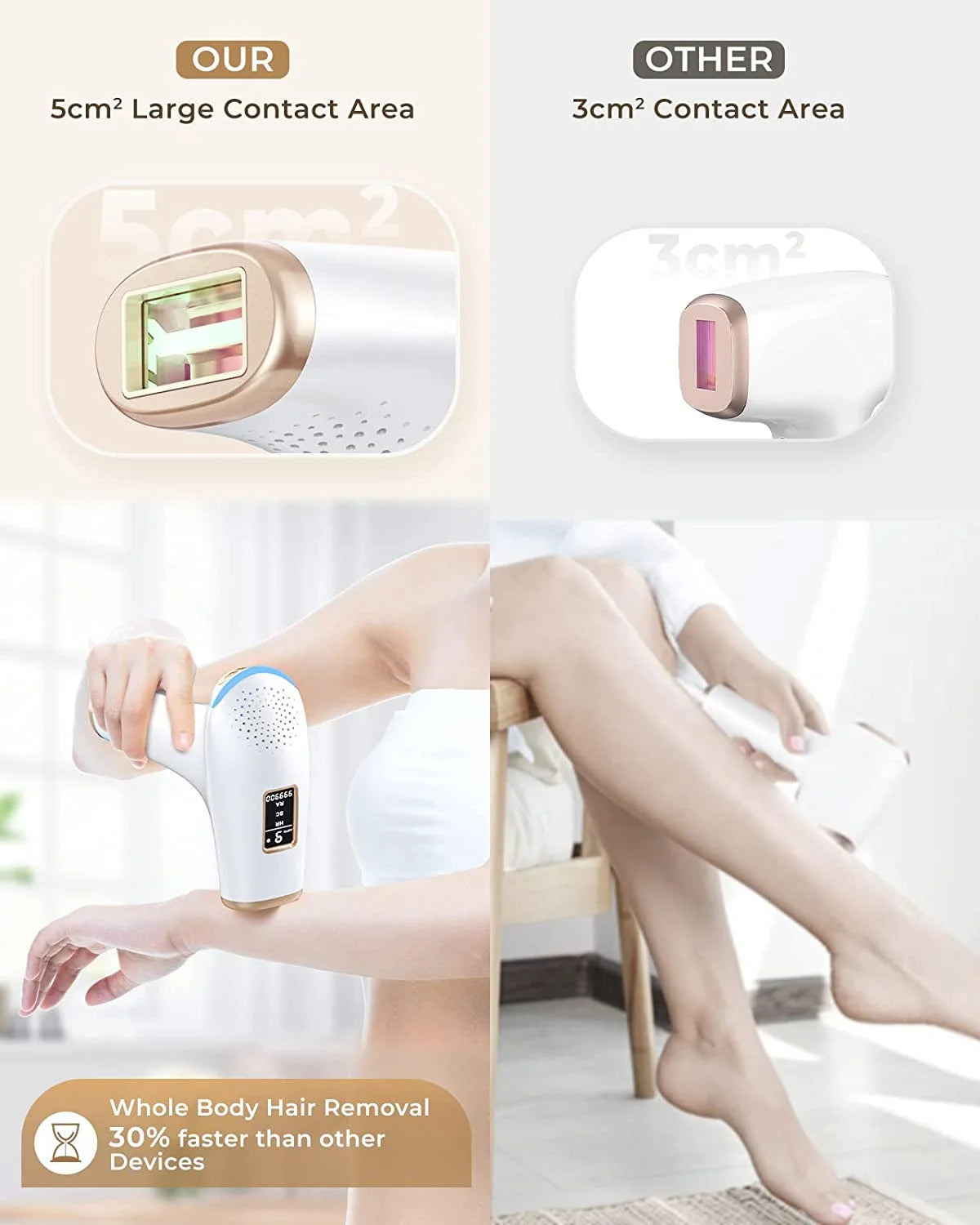 3 IN 1 IPL Laser Hair Removal for Women