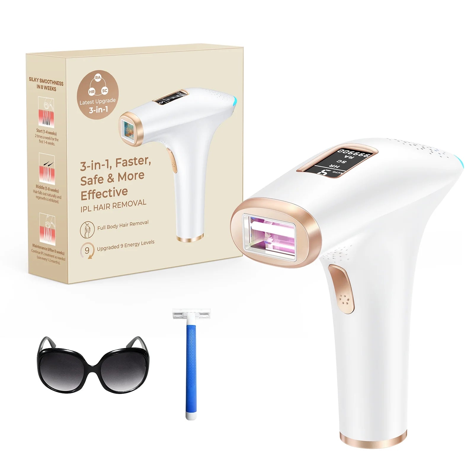 3 IN 1 IPL Laser Hair Removal for Women