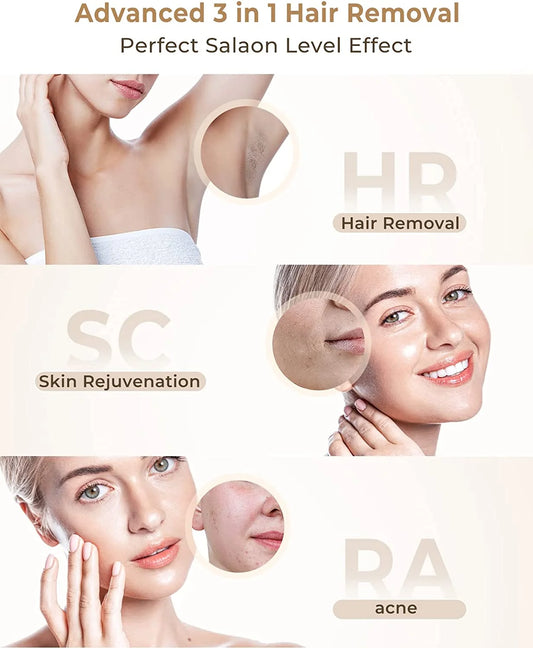 3 IN 1 IPL Laser Hair Removal for Women