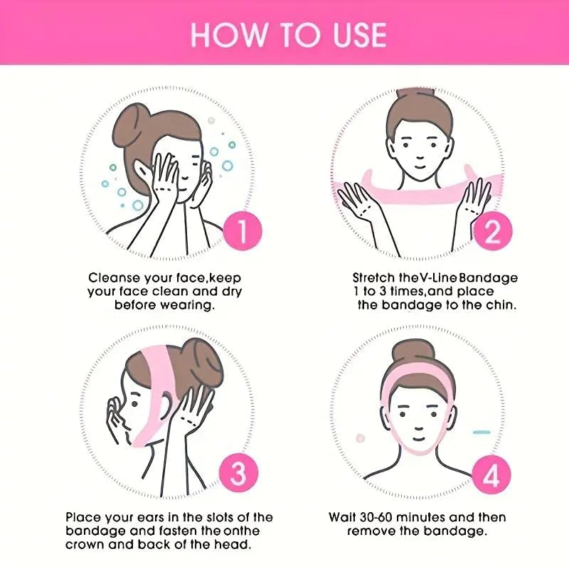 1Pc V Line Face Lifting Strap - Chin and Cheek Lifting Bandage for V Face Lift