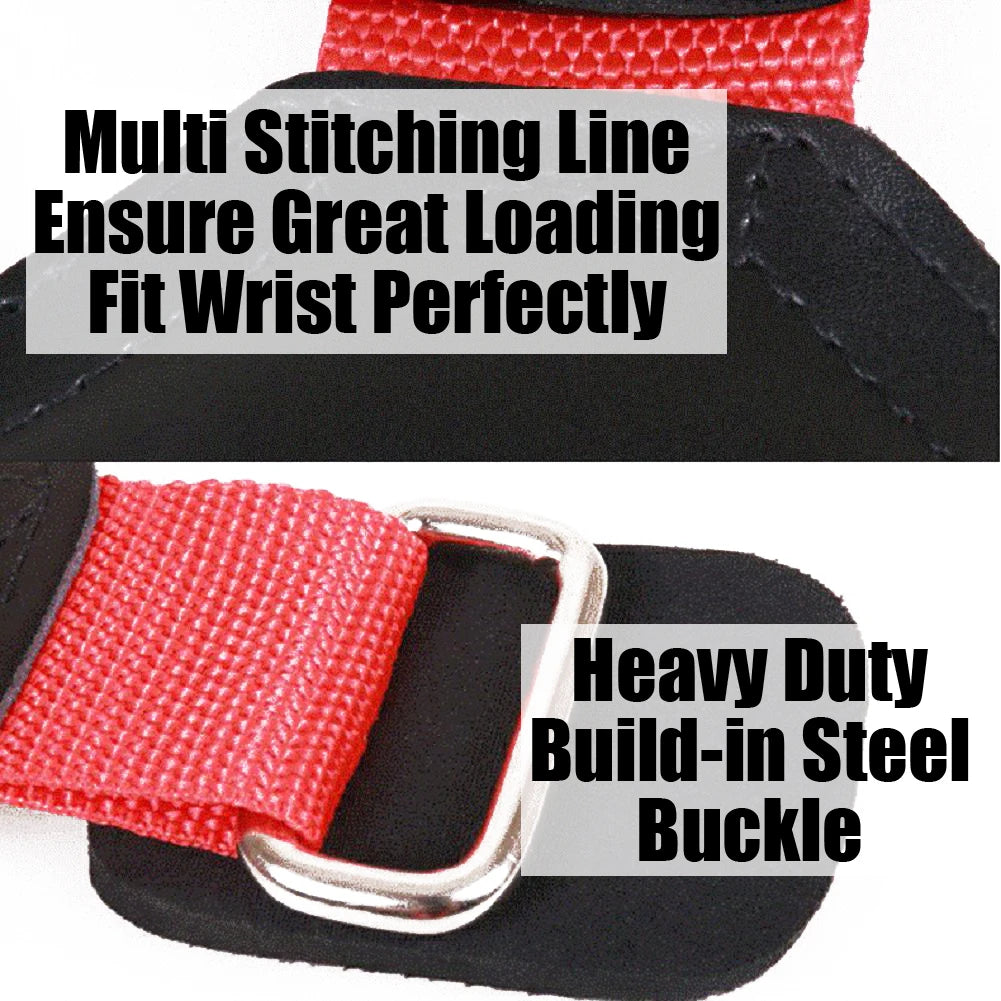 Cowhide Weight Lifting Sports Gloves Wrap Dumbbell Barbell Fitness Gym Gloves