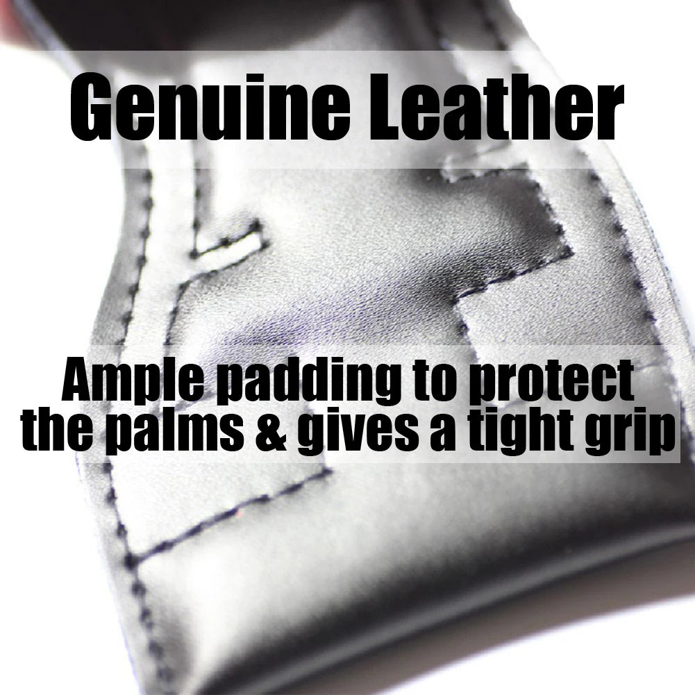 Cowhide Weight Lifting Sports Gloves Wrap Dumbbell Barbell Fitness Gym Gloves