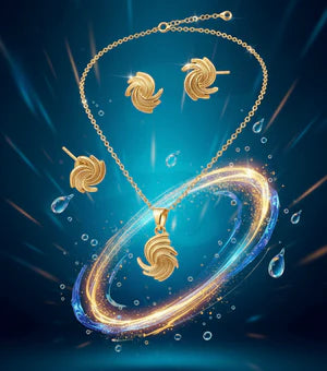 Elegant Swirl Necklace Set