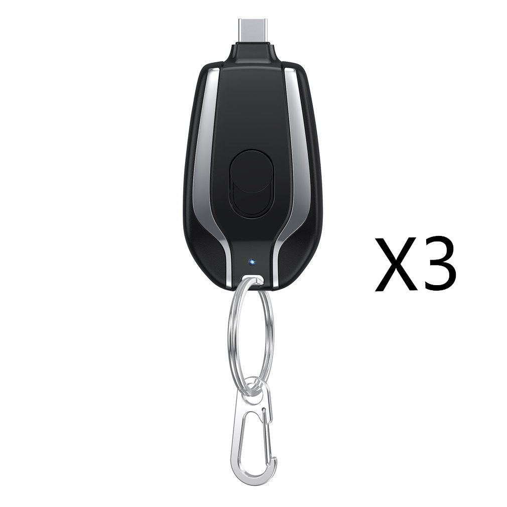 1500mAh Mini Power Keychain Charger With Type-C
