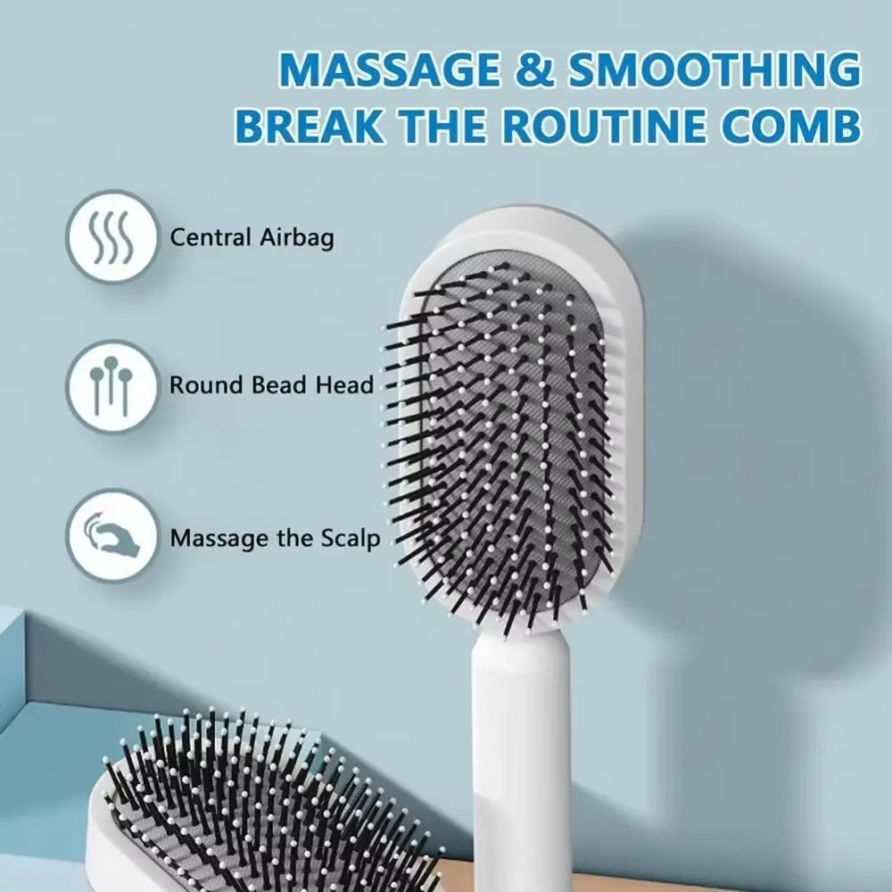 Women Detangling Hair Brush Curly Tangled Hair Comb Air Cushion Scalp Massager