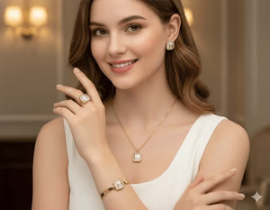 Hermes Style H Logo Jewelry Set