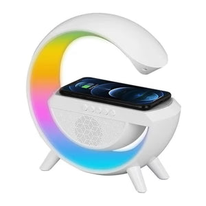 G Shaped Led Wireless Charger Speaker