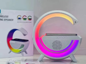 G Shaped Led Wireless Charger Speaker