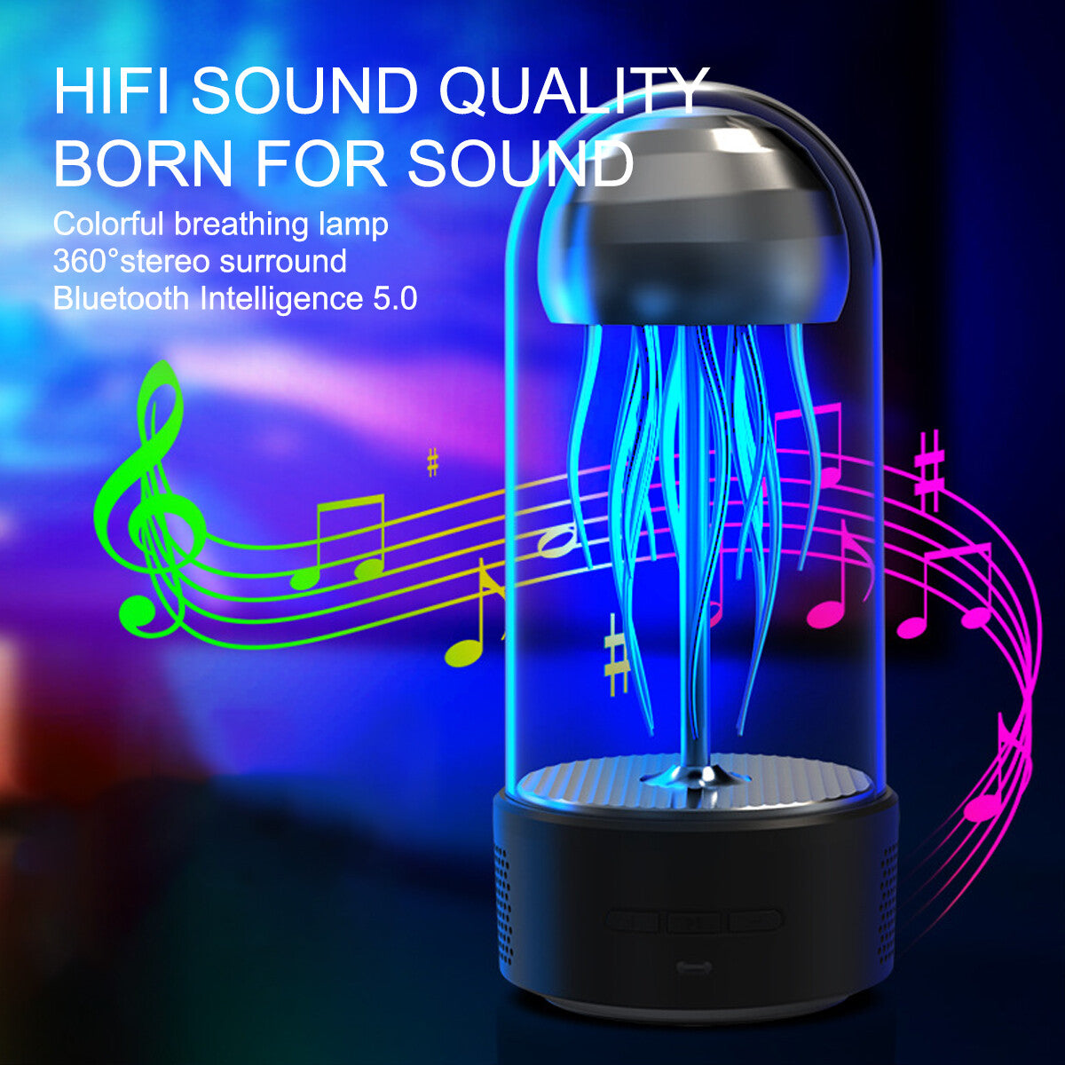Jellyfish Lava Lamp Bluetooth Speaker