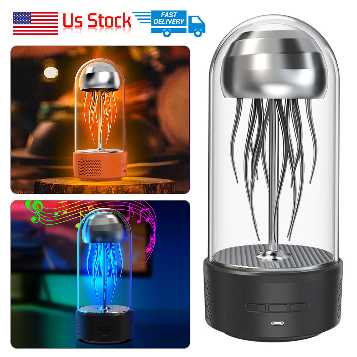 Jellyfish Lava Lamp Bluetooth Speaker