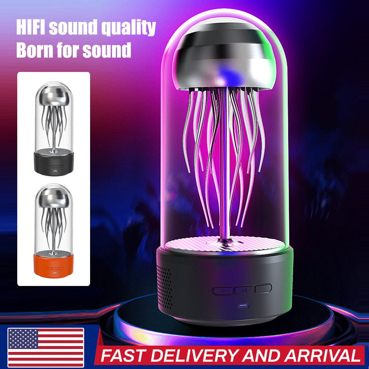 Jellyfish Lava Lamp Bluetooth Speaker