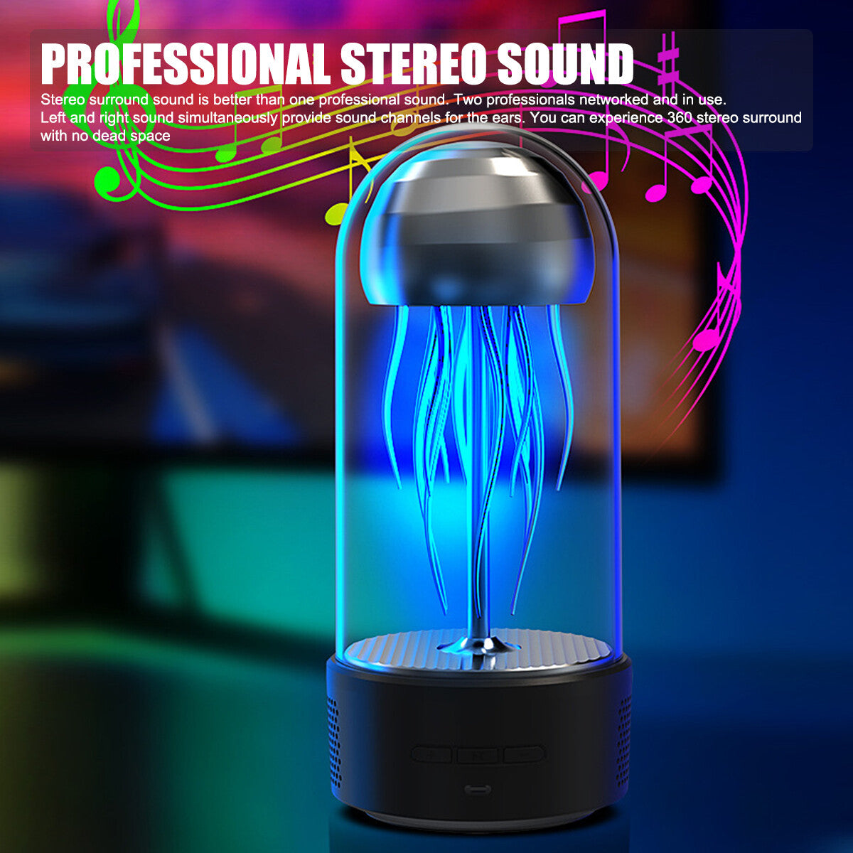 Jellyfish Lava Lamp Bluetooth Speaker
