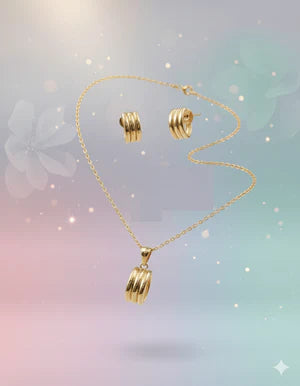 Triple Band Pendant Set